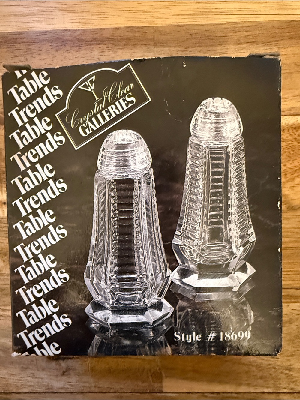 Vintage Bohemia Crystal Salt and Pepper Shaker